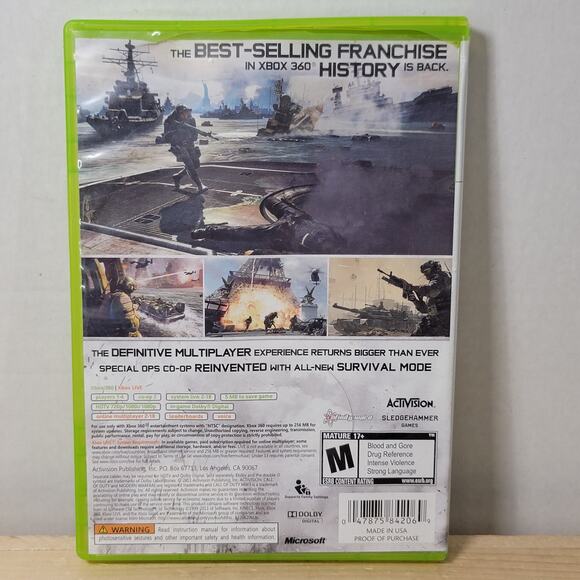 XBOX 360 Game: Call Of Duty: MW3 w/ Booklet Insert - Picture 4 of 5